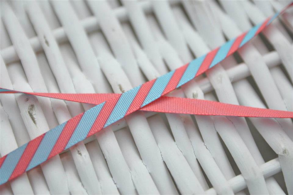 89 - American Crafts Ribbon - Coral #1